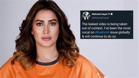 mehwish hayat leaked video|Mehwish Hayat clears air on her stance over Kashmir issue